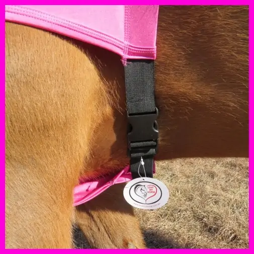 Lycra Skinny Horse Hood Glitter Bling Pink|Horse Rugs | LOVE MY HORSE - Australia