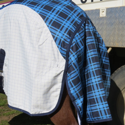 Rainsheet Cotton Hybrid Combo Horse Rugs Blue 2