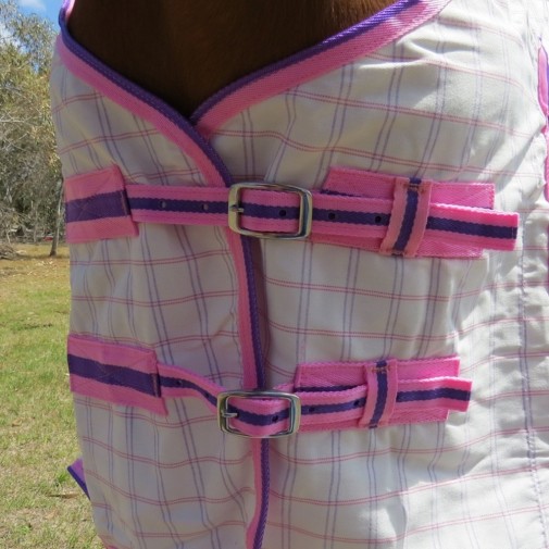 Cotton Hood Set Horse Rugs Pink|Horse Rugs | LOVE MY HORSE - Australia