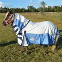 Miniature Cotton Soft Mesh Hybrid Horse Rug Blue|Horse Rugs | LOVE MY HORSE - Australia