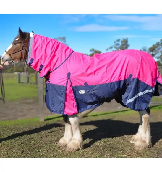 Clydesdale Rainsheet Heavy Horse Rugs Pink|Horse Rugs | LOVE MY HORSE - Australia
