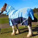 Clydesdale Rainsheet Heavy Horse Rugs Blue | LOVE MY HORSE AU
