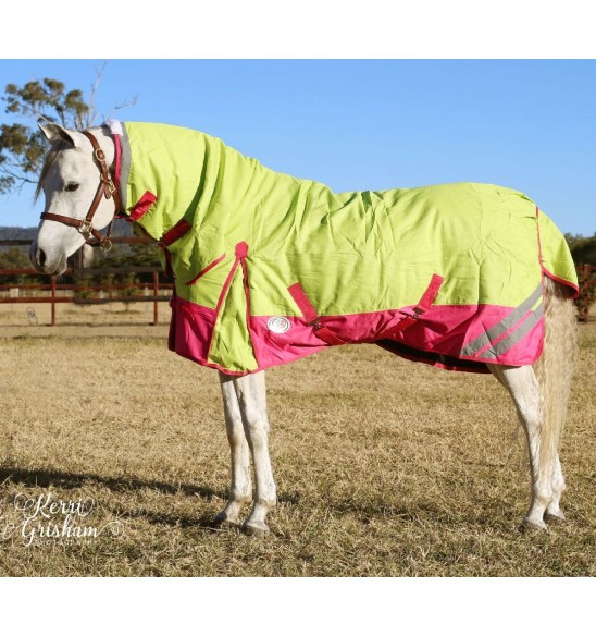 1200D Winter 180g Combo Horse Rugs Lime Pink|Horse Rugs | LOVE MY HORSE - Australia