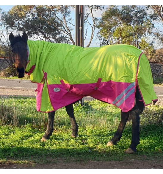 1200D Winter 180g Combo Horse Rugs Lime Pink|Horse Rugs | LOVE MY HORSE - Australia
