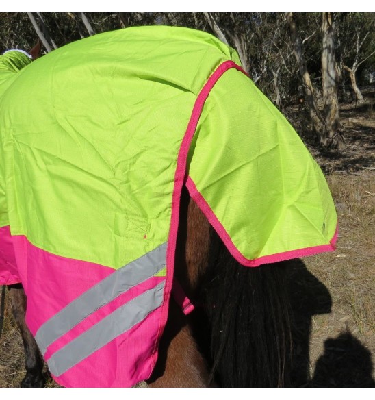 1200D Winter 180g Combo Horse Rugs Lime Pink|Horse Rugs | LOVE MY HORSE - Australia