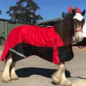 Clydesdale Winter Heavy Horse Rugs Red | LOVE MY HORSE AU