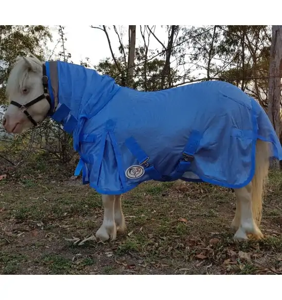 Miniature Soft Mesh Combo Horse Rugs Blue|Horse Rugs | LOVE MY HORSE - Australia