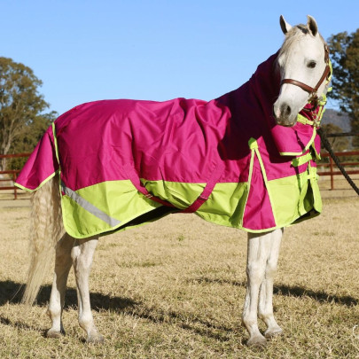 1200D Waterproof Rainsheet Combo with No Neck Join – tough protection for wet weather turnout.