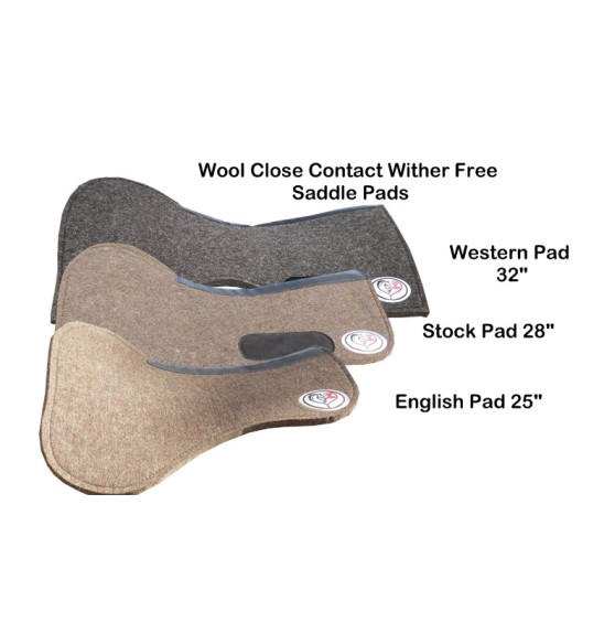 Virgin Half Inch Wool English Saddle Pad - 25 Inch|Horse Rugs | LOVE MY HORSE - Australia