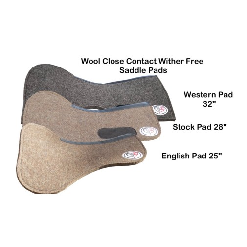 Virgin Half Inch Wool Stock Saddle Pad - 28" | Free Liner|Horse Rugs | LOVE MY HORSE - Australia