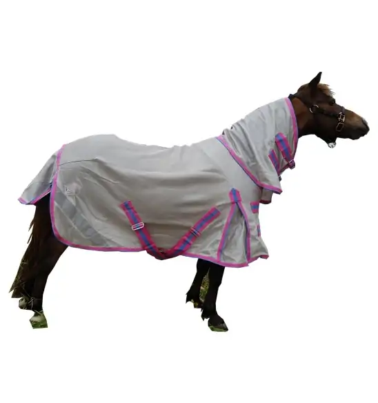 Mini IR3535 Fly Repellent Mesh Horse Rug Pink|Horse Rugs | LOVE MY HORSE - Australia