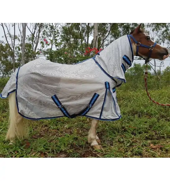 Mini IR3535 Fly Repellent Mesh Horse Rug Blue|Horse Rugs | LOVE MY HORSE - Australia