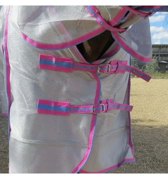 410gsm Dura Mesh fly rug for Clydesdales featuring built-in IR3535 insect repellency with generous chest fit