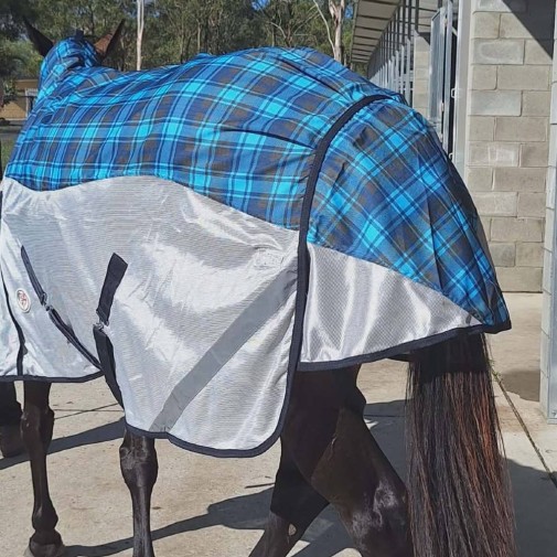 Tent Tail Flap for rainsheet hybrid blue