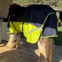 Navy and Lime winter Clydy Heavy horse rug
