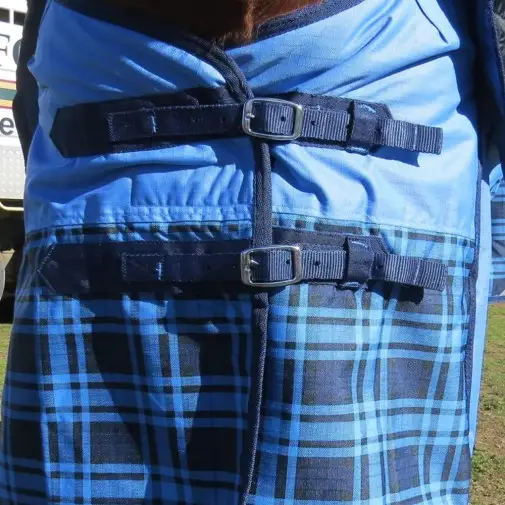 600D Winter Combo Horse Rugs Blue Check|Horse Rugs | LOVE MY HORSE - Australia