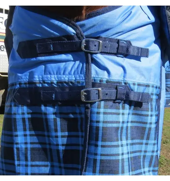 600D Winter Combo Horse Rugs Blue Check|Horse Rugs | LOVE MY HORSE - Australia