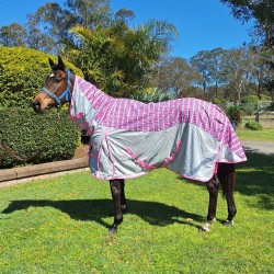 Mini Rainsheet IR3535 Fly Repellent Hybrid Horse Rug Pink