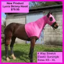 Lycra Skinny Horse Hood Pink|Horse Rugs | LOVE MY HORSE - Australia